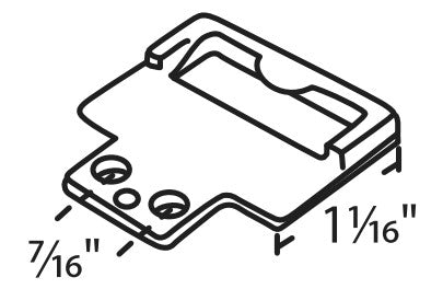 WRS 7/16" Surface Mounted Keeper - White