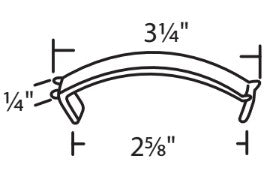 WRS 3-1/4" Steel Leaf Tension Spring for Window Screens - Single or 25 Pack