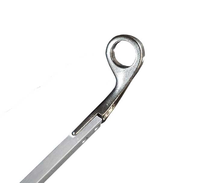 WRS 16" Under Screen Push Bar, Left or Right Hand - White Bronze