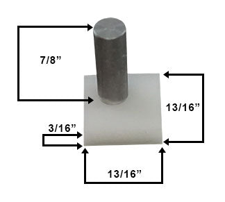 WRS 7/8" Pressure Shoe with Pin  -  Nylon, Metal