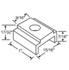 WRS 1" Pressure Shoe - White