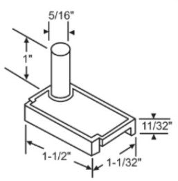 WRS Left & Right Hand Pressure Shoe Set - 5/16" Diameter Pin