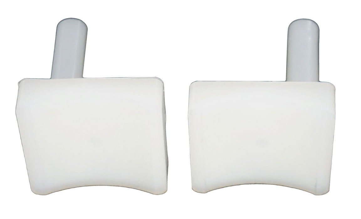 WRS 1-3/4" Left Hand & Right Hand Pressure Shoe Set - White Nylon