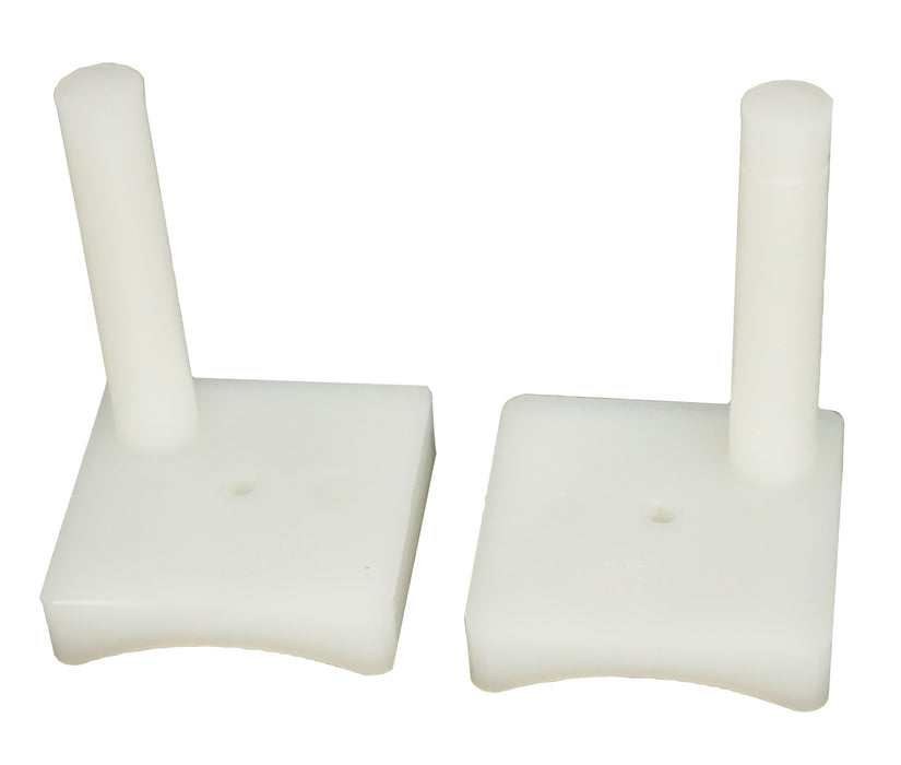 WRS 1-3/4" Left Hand & Right Hand Pressure Shoe Set - White Nylon