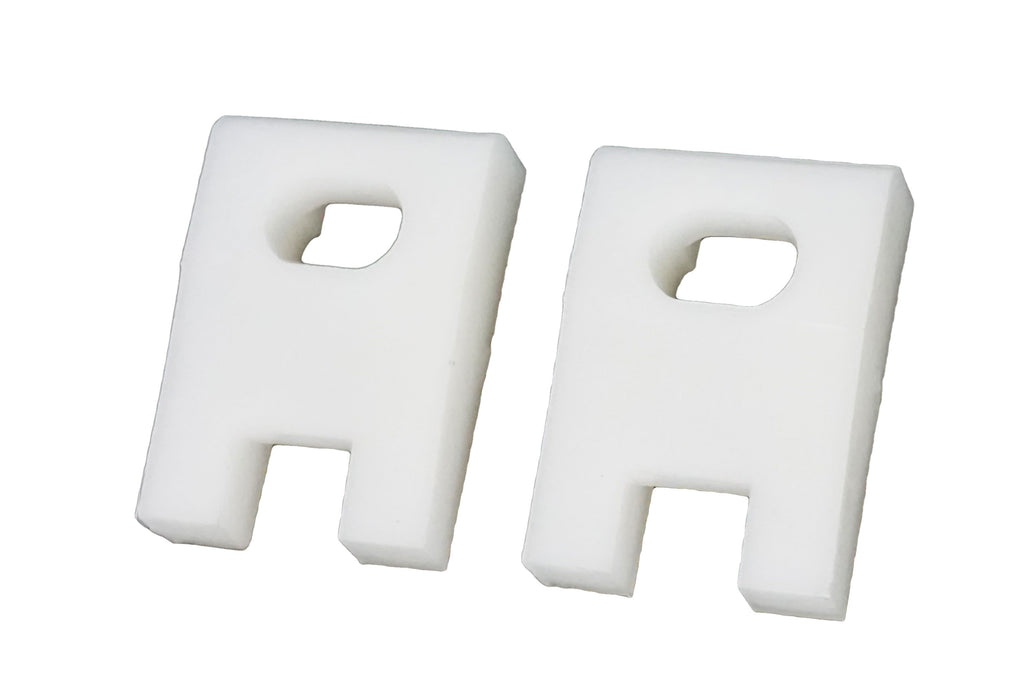 1-1/8" Pressure Shoe Set - White