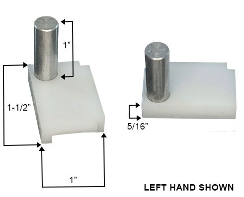 3/8" Pin Diameter Pressure Shoe - Left or Right Hand