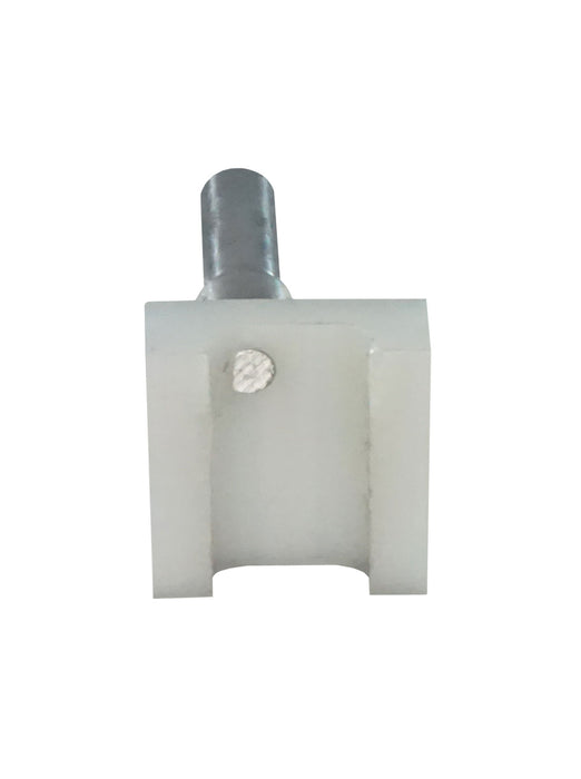 WRS 1-3/8" Right Hand Pressure Shoe with Metal Pin - White Nylon Base