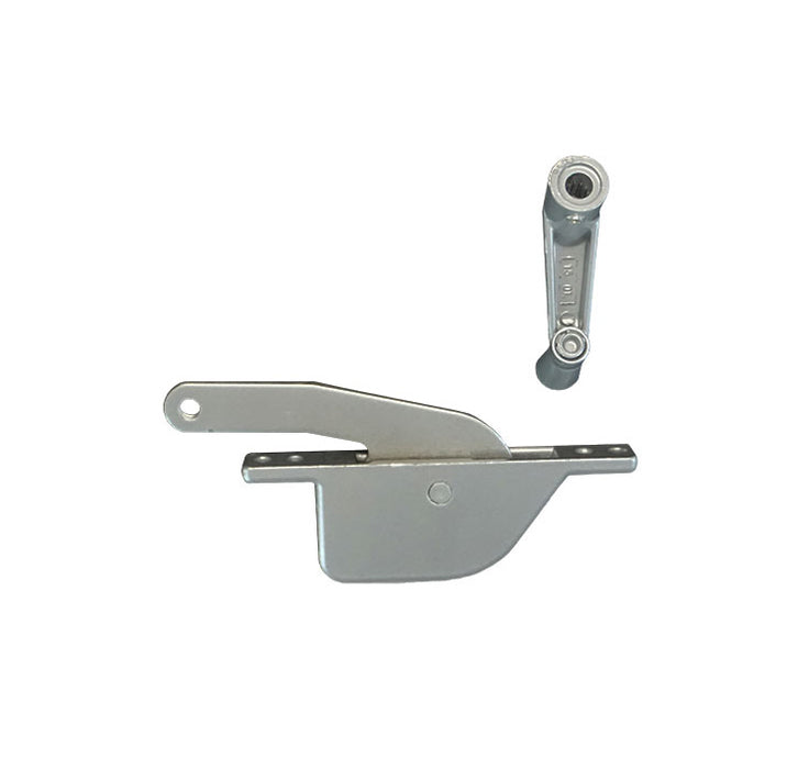 WRS 4-3/4" Left or Right Hand Old Style Pan Am Awning Operator & Handle Set - Aluminum