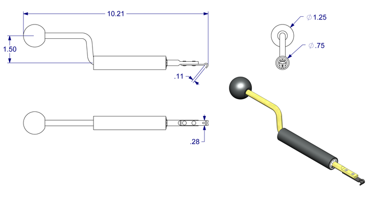Caldwell E-Z Tension Tool for Tilt Spiral Balances Diagram