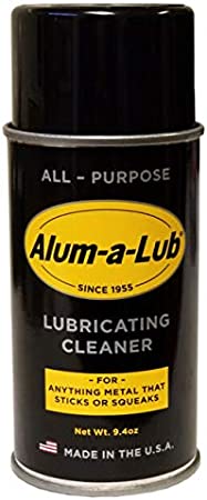 Alum-a-Lub All Purpose Lubricating Cleaner - 3 in 1 Lubricant Degreaser Cleaner Spray - Anti-Rust Garage Door Lubricant Spray for Metal Parts, Doors, Windows, Springs, Locks & More - 9.4 Oz.