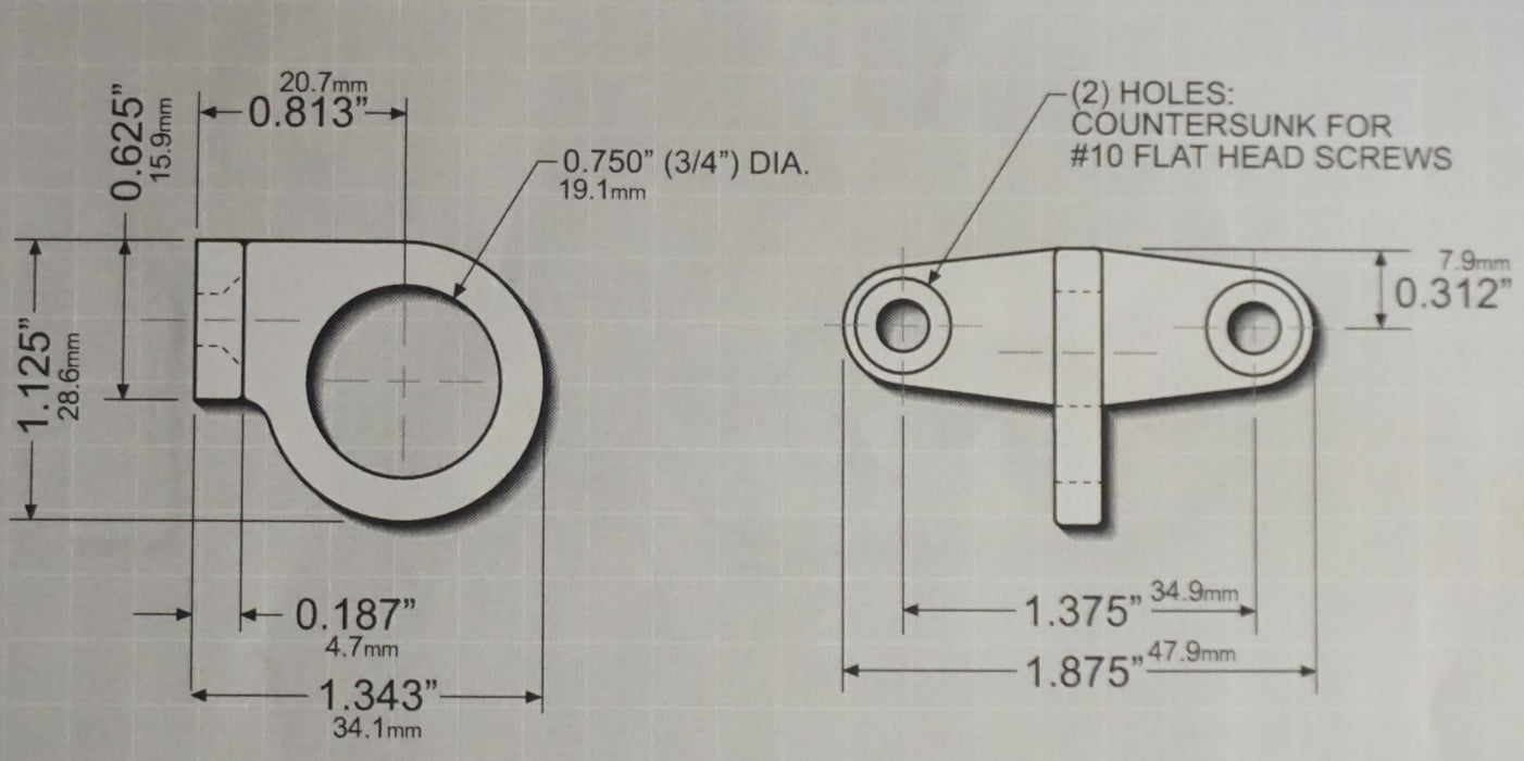WRS 1-3/8" Pole Ring - White Bronze