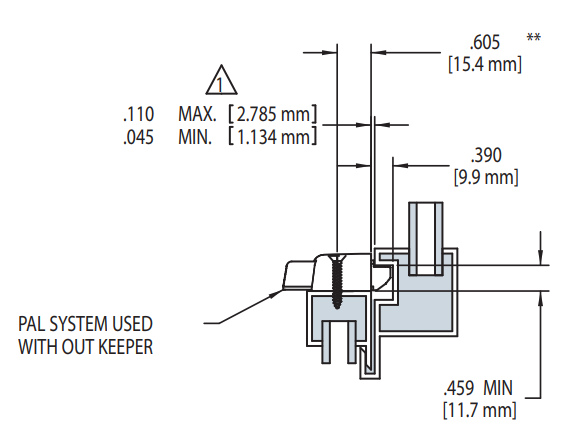 Truth Hardware Die Cast Positive Action Lock (PAL System)