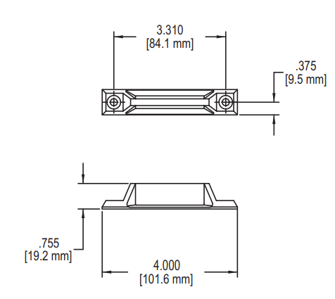 Truth Hardware 3-5/16" Die Cast Sash Lift Diagram