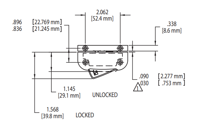 014-418-32 Truth Hardware Die Cast Positive Action Lock (PAL System)