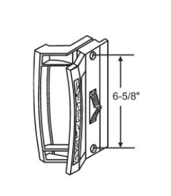 N-109 Diagram of Norandex Mark 10 6-5/8" Patio Door Handle