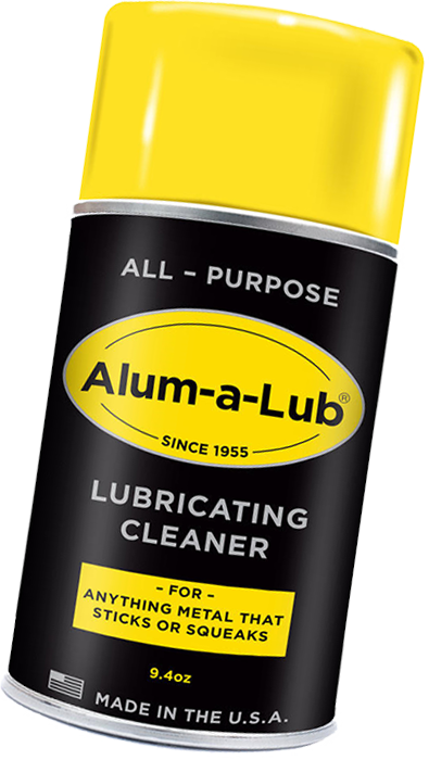 Alum-a-Lub All Purpose Lubricating Cleaner - 3 in 1 Lubricant Degreaser Cleaner Spray - Anti-Rust Garage Door Lubricant Spray for Metal Parts, Doors, Windows, Springs, Locks & More - 9.4 Oz.