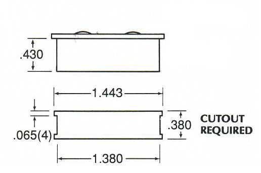 Slider Window Roller Housing with Brass Wheels Diagram