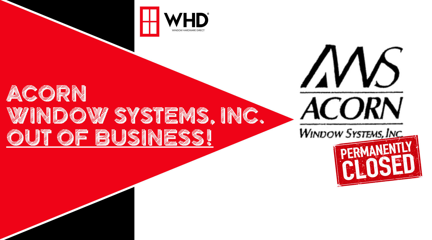 Acorn Window Systems, Inc. OUT OF BUSINESS!  Replacement Parts to Fix Those Old Windows