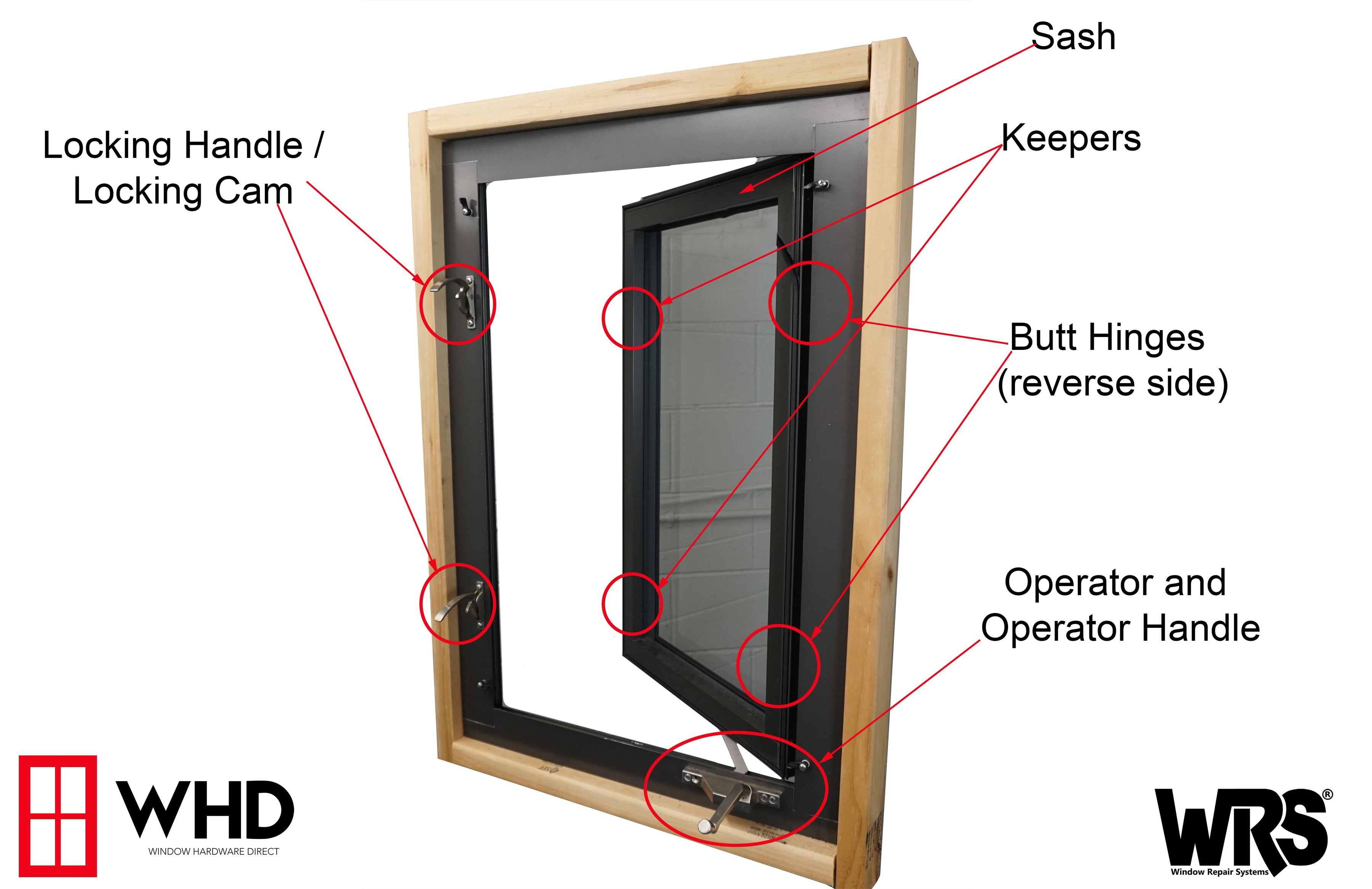 Parts of a Casement Window — Window Hardware Direct