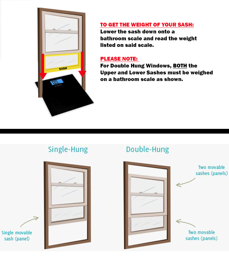 How to Weigh a Window to get Sash Weight