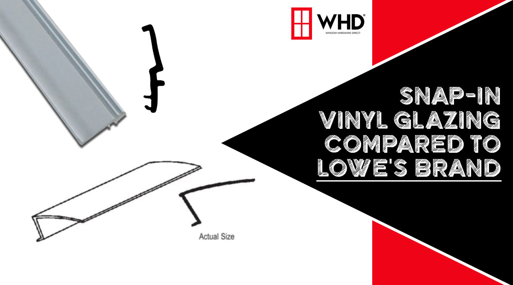 Snap-In Vinyl Glazing Bead compared to Lowe's Brand: The Ultimate ...