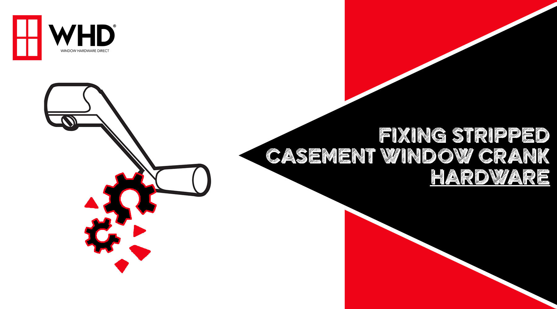 Window Inoperable Fixing Stripped Casement Window Crank Hardware — Window Hardware Direct