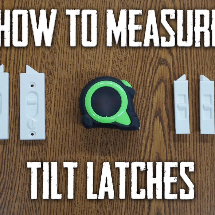 How to measure and replace window tilt latches