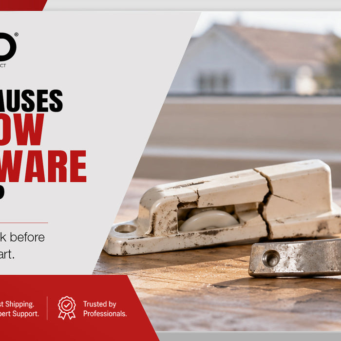 What Causes Window Hardware to Crack Instead of Bend?
