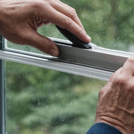 Applying weather seal to window