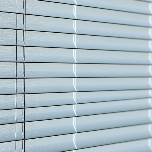 Close-up of Pella window blinds between glass.