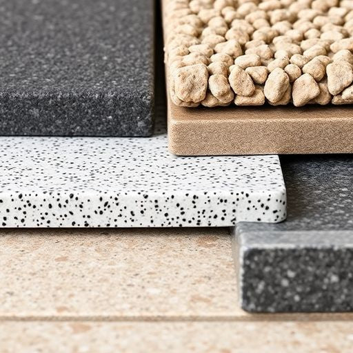 Different door thresholds in various materials and finishes.