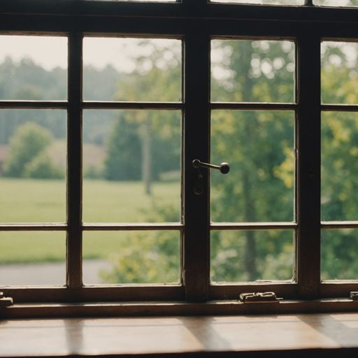 1984 Anderson casement window with replacement parts.