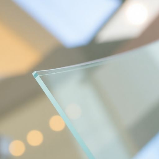 Close-up of window glazing with clear glass pane.