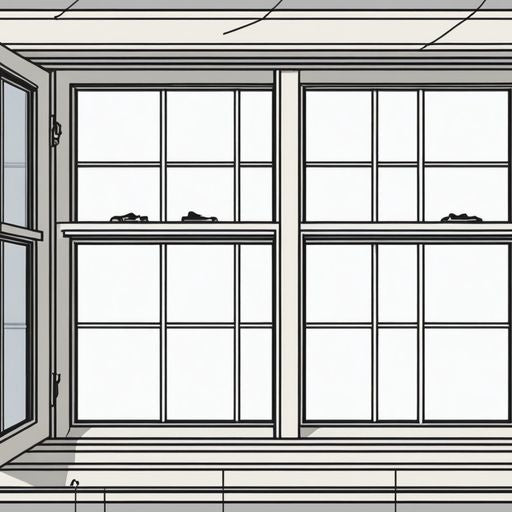Illustration of window parts