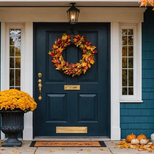 Home entrance with weather strip