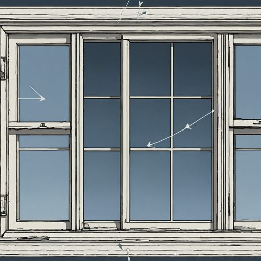 Illustration of window parts