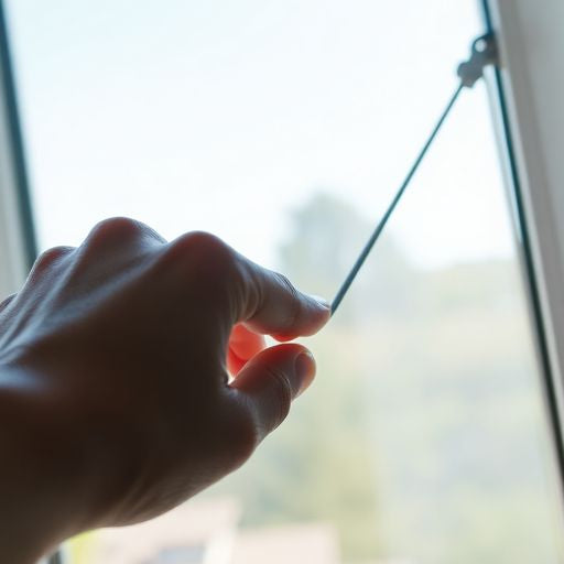 Hand sliding a window open with ease.