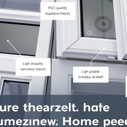Close-up of PGT window parts and components.