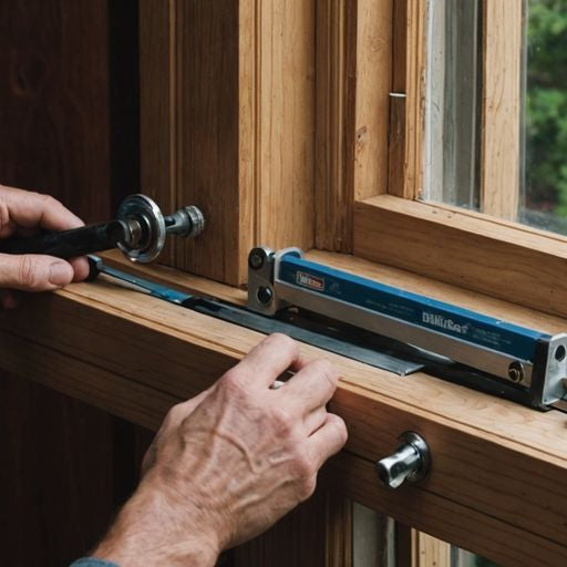 Installing BiltBest window crank on wooden frame