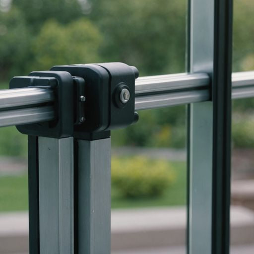 Sliding glass door track with repair tools