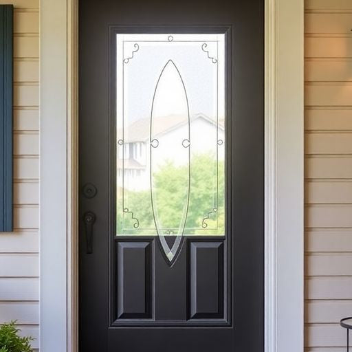Andersen storm door on a charming home entrance.