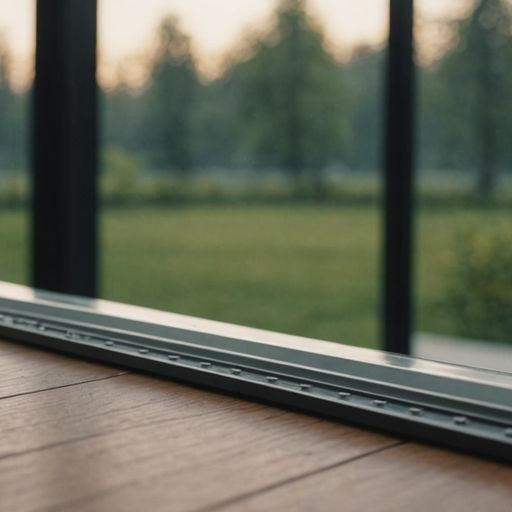 Essential sliding glass door track repair parts displayed