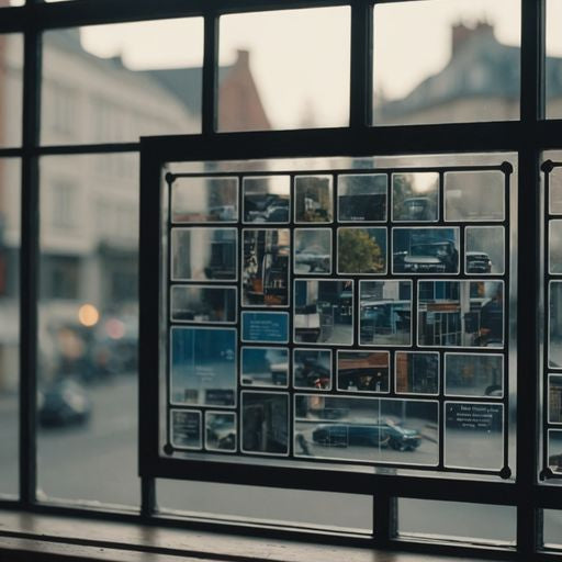 Diagram showing various parts of a window labeled clearly.