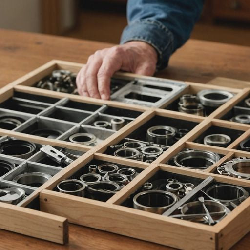 Person holding Biltbest window part on table