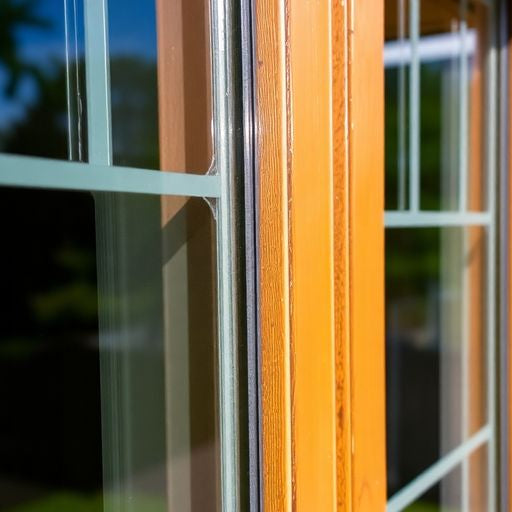 Close-up of Crestline window features and design.