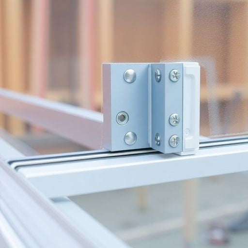 Close-up of a window nailing flange.