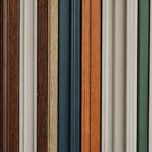 Door with weatherstripping materials