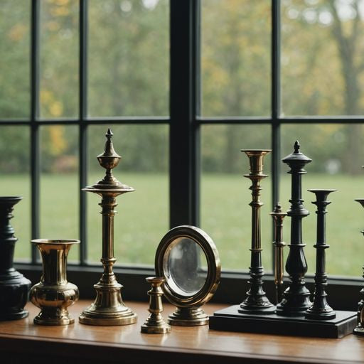 Assorted Andersen window parts in a home environment.