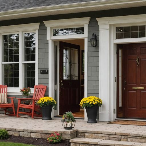 Home with weather stripping on doors and windows