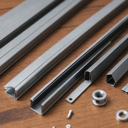 Essential window screen replacement parts on wooden surface